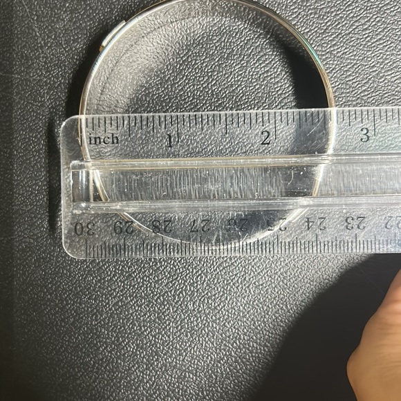 COACH Silver Bangle Bracelet 1 pc NWOT - Picture 7 of 7